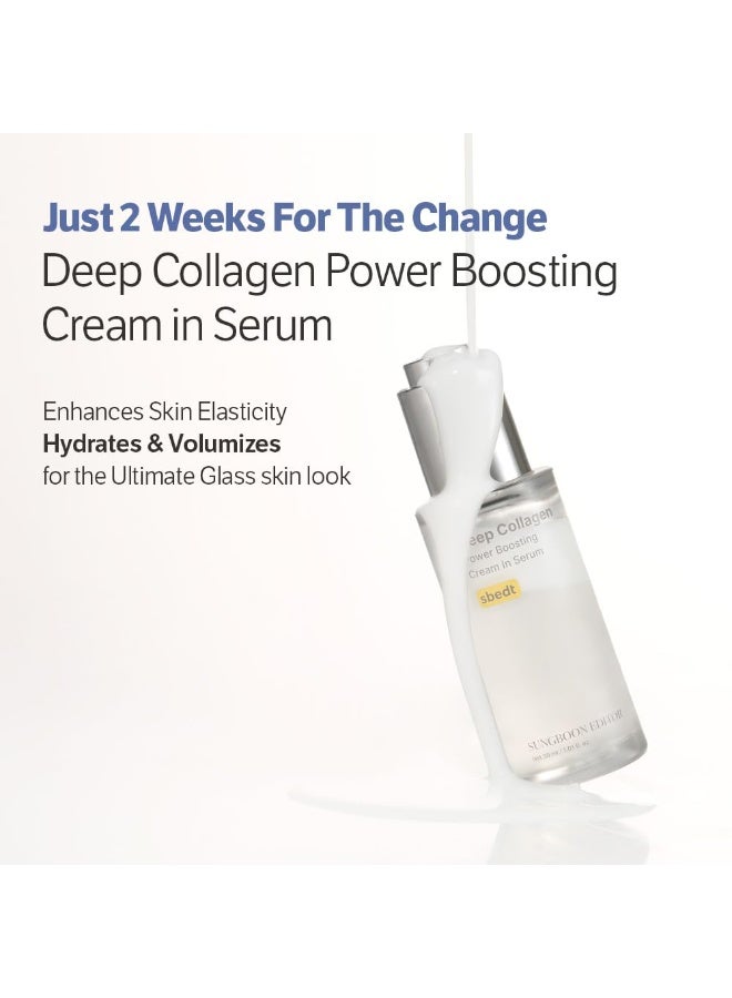 SUNGBOON EDITOR Deep Collagen Anti-Wrinkle Cream In Serum | Volufiline, Real Collagen, Skin Volumizing, Glass Skin, Elasticity for Aged Skin, Korean Skin Care, Serum for Face, 1.01 fl. oz - Image 3
