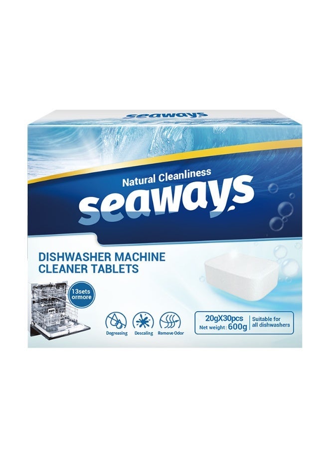 Seaways Dishwasher Cleaner, 12 Month Supply, Helps Remove Limescale and Odor-Causing Residue - Image 1