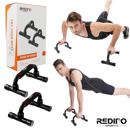 Redipo Push Up Bars Strength Training - Workout Stands With Ergonomic Push-up Bracket Board with Anti-Slip Sturdy Structure Portable for Home Fitness Training, Push Up Stands Handle for Floor Workouts - Image 5