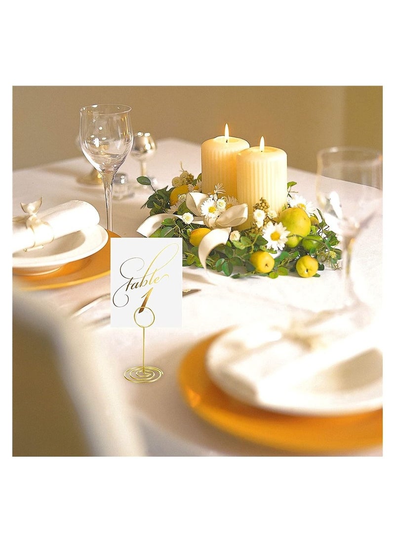SYOSI - 20 Pack Table Number Holder Place Card Holder Photo Picture Holder for Wedding Birthday Stand Position Card Holder Party Baby Shower - Image 1