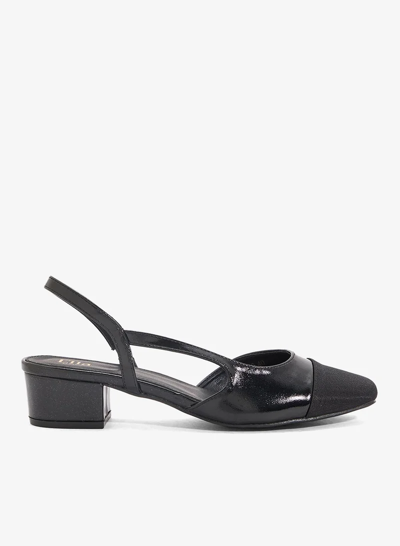 ELLA Block Heeled Slingback  Pump