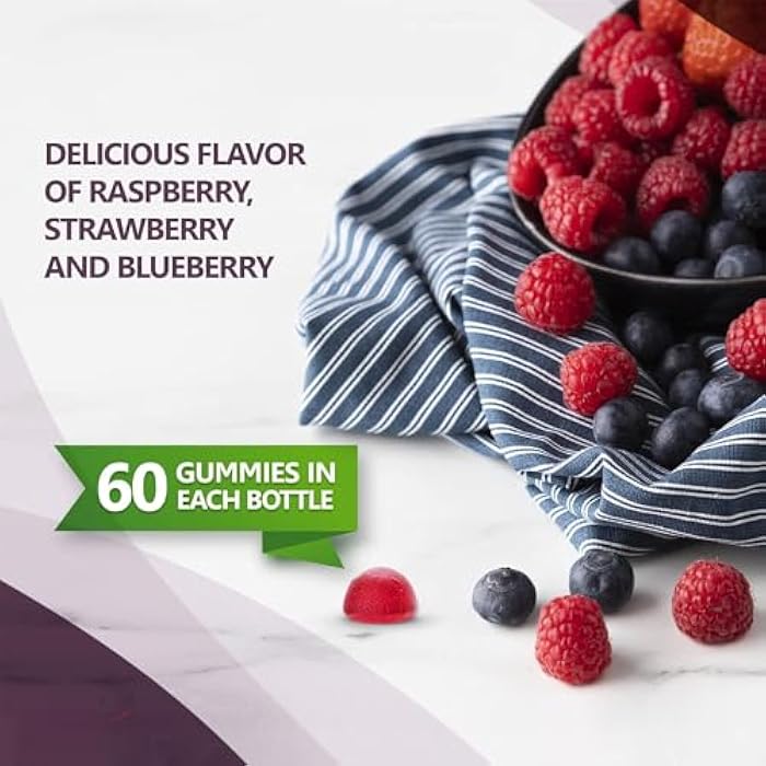 Glucose Gummies, 60 Count – Fast-Acting Energy Support with 9g Carbs per Serving, Natural Berry Flavors, Gluten-Free & No Artificial Dyes - Image 2