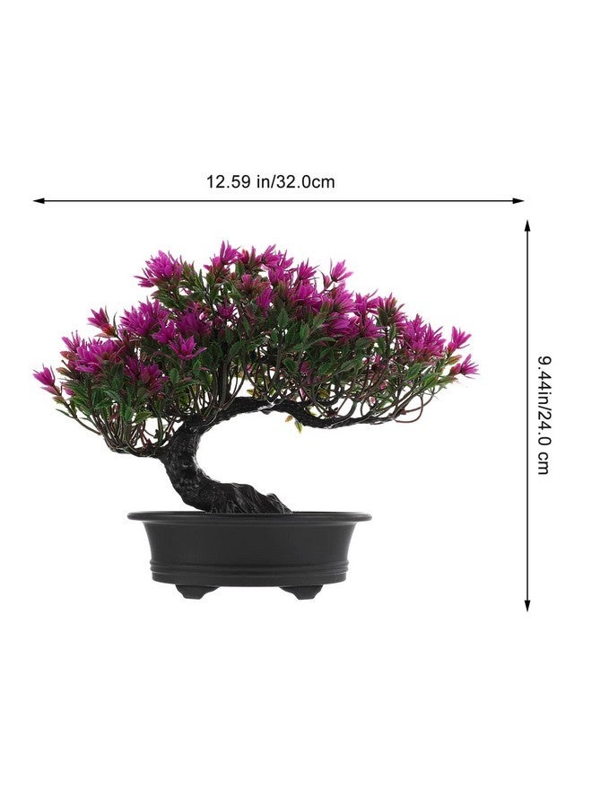Hemoton Office Decor Artificial Pine Tree Christmas Party Decoration Bonsai Home Décor Fake Plants for Wall Farmhouse Room Décor 12.59x9.44 Color Home Decor - Image 4