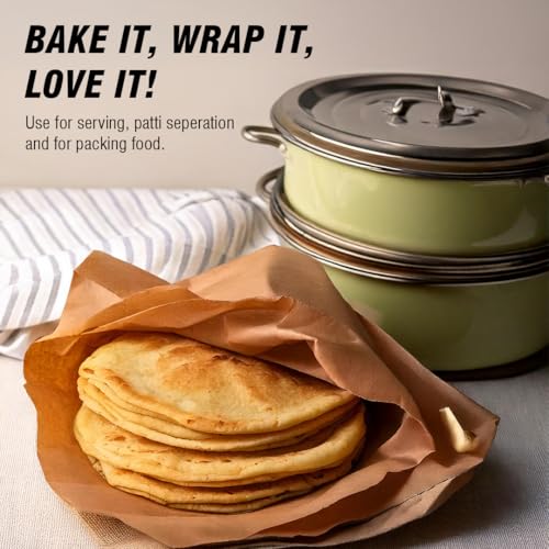Beco Eco-Friendly Baking & Wrapping Paper, 20 Meter Roll Each, Pack of 4, 100% Bamboo Pulp & Chemical Free Parchment Paper - Image 5