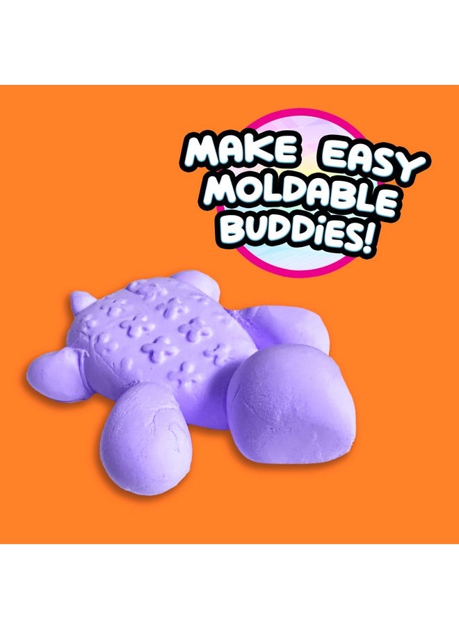 COMPOUND Kings - Fluffy Butter Cloudz Compound Bucket For Girls & Boys | Sensory Toys | Non-Toxic & Non-Sticky | Stress Relieving Tactile | (Purple Grape) - Image 1