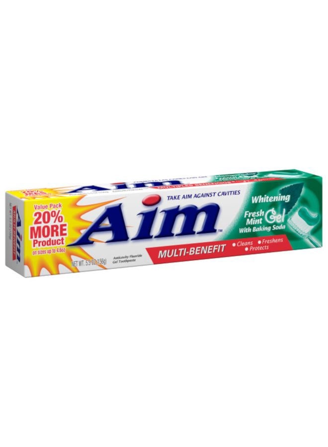 Aim Toothpaste 6 oz Tube (pack of 6) Fresh Mint gel - Image 4