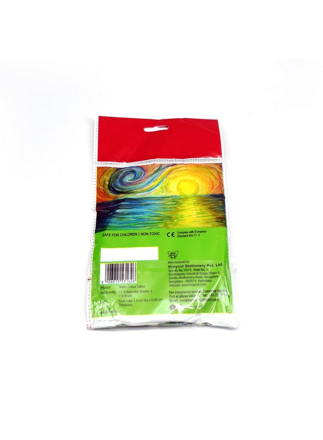 POLO POLO Water Colour Cake 12 Colours Palette - Image 1