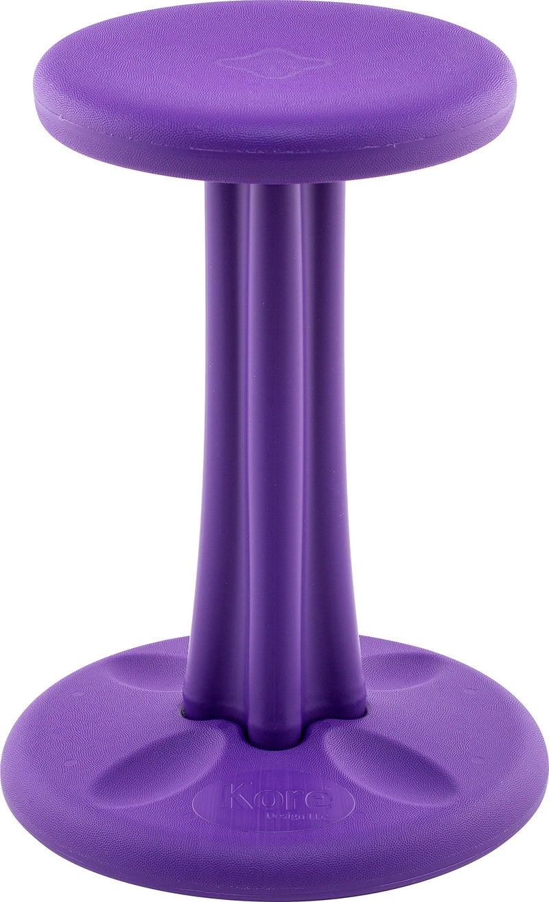 KORE DESIGN Wobble Stool Chair Girls Boys Kid Desk Stools Ergonomic Small Office Chairs Flexible Seating for Active Kids ADDADHD Classroom School Home PreTeen 187in Age 1011 yr Purple