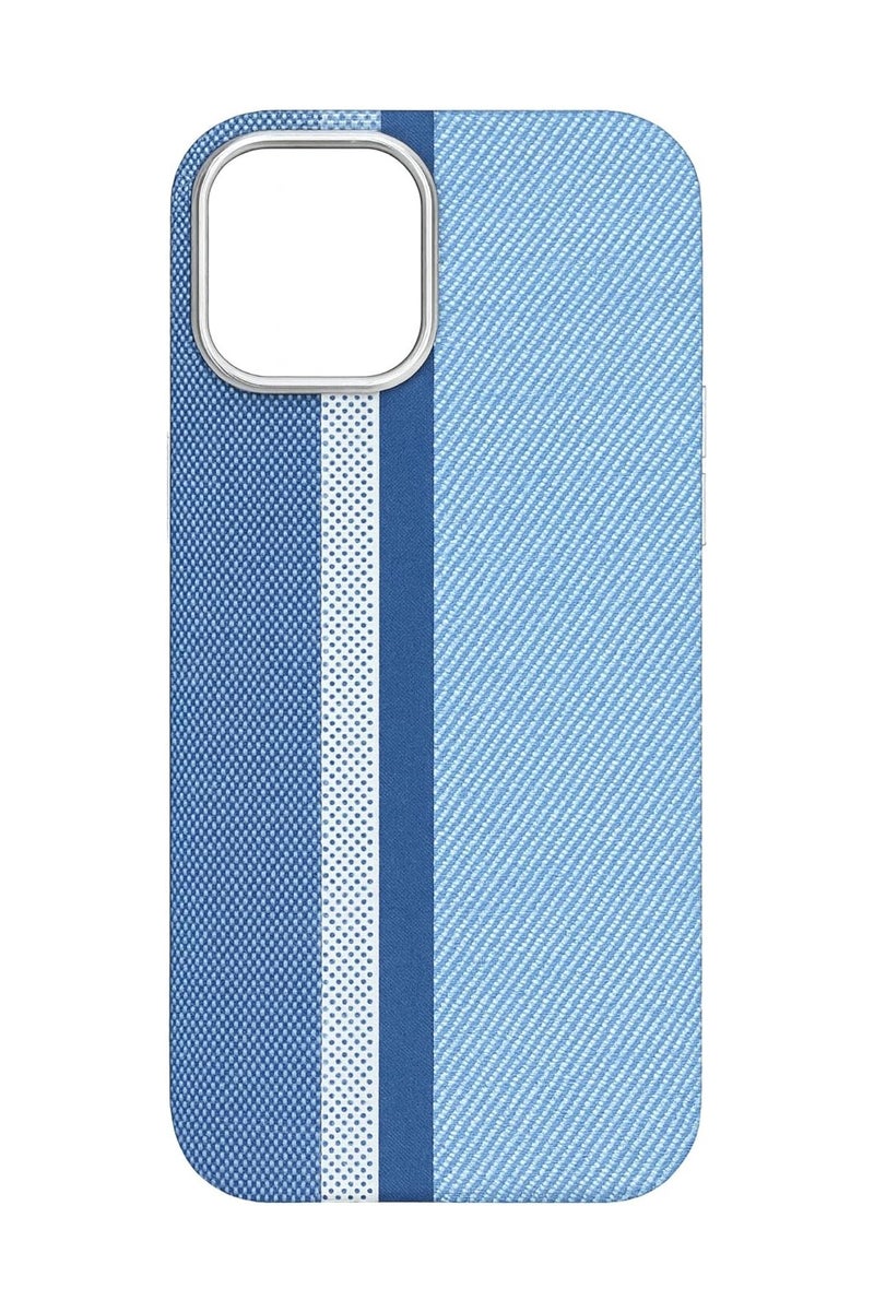 erorex Phone Case Compatible with iPhone 15 Pro Slim Lightweight Protective Cover with Blue Stripe Pattern Anti Slip Grip Shock Absorption Precise Cutouts and Stylish Durable Finish - Image 1