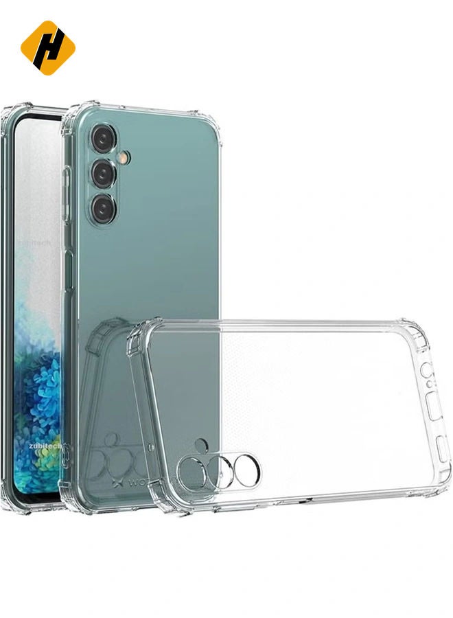 HuHa Samsung Galaxy A14 5G Clear Cover Case soft TPU Transparent Silicone Rubber Back Protective Case shock Absorbent Reinforced Corner - Image 1