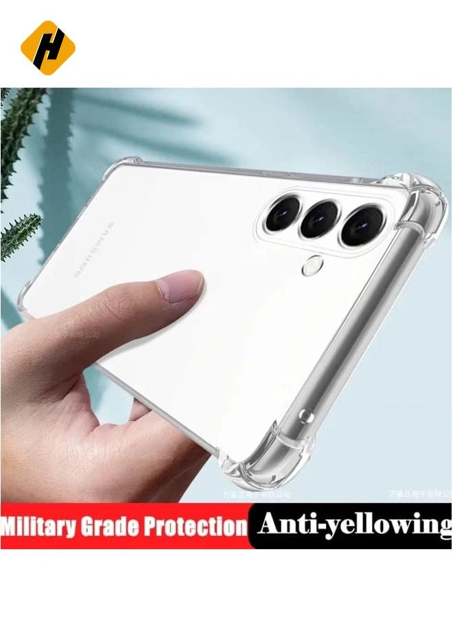 HuHa Samsung Galaxy A14 5G Clear Cover Case soft TPU Transparent Silicone Rubber Back Protective Case shock Absorbent Reinforced Corner - Image 3