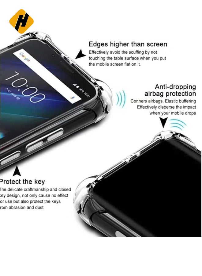 HuHa Samsung Galaxy A14 5G Clear Cover Case soft TPU Transparent Silicone Rubber Back Protective Case shock Absorbent Reinforced Corner - Image 5