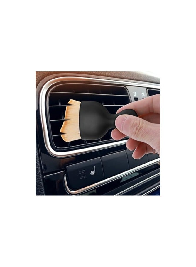 Car Interior Cleaning Soft Brush - No Scratch, 2 Pack Car Cleaning Brushes Duster with Soft Bristles Dashboard Air Outlet Gap Dust Removal Brushes for Automotive Air Conditioner Vents - Image 2