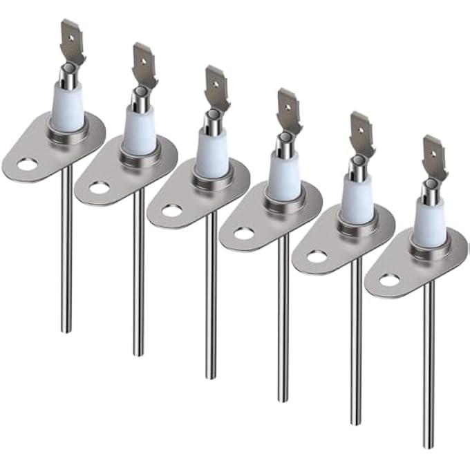 UPGRADED 0130F00010 FURNACE FLAME SENSOR COMPATIBLE WITH GOODMAN & AMANA FURNACES REPLACEMENT, FITS B1172606 B11726-06 20488501 P1257001F - PACK OF 6 - Image 1