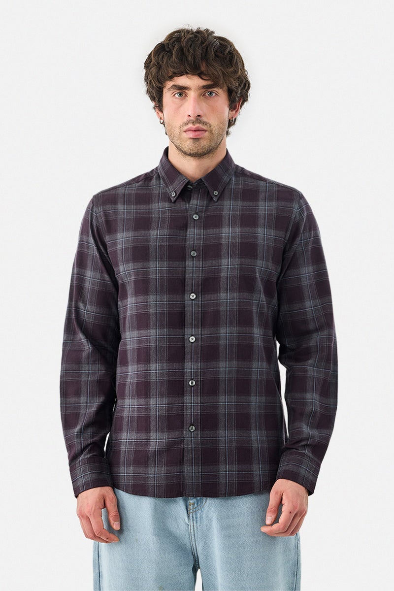 SNITCH 100% Cotton Plaid Slim Fit Shirt - Image 1