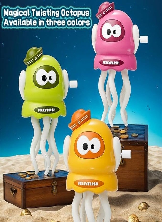 HVB Store hvb Cute Animal Toys for Kids Sensory Worm Animal Wind up Colorful Insect Figurines for Boys and Girls Birthday Gift Best Toy Multicolor (Octopus) - Image 5