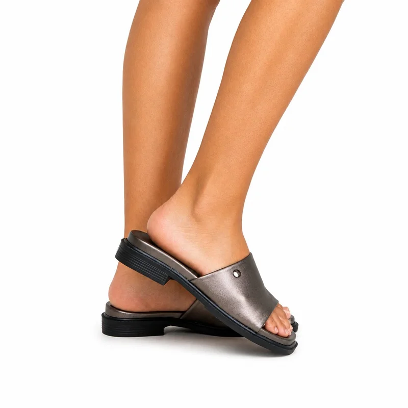 Lamaraparis  MARLEY SLIP-ON SANDAL WITH FRONT METAL STUD for Women | Best Price UAE