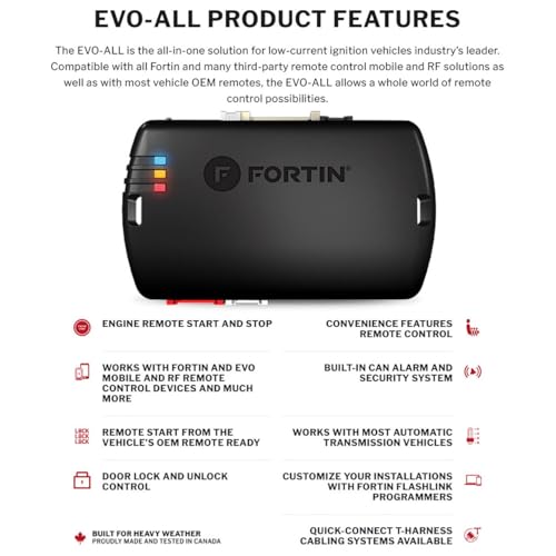 Fortin نظام بدء تشغيل السيارة عن بُعد المستقل Fortin EVO-FORT1 للمركبات ذات المفتاح المعدني الدائري Ford IKT - Image 3