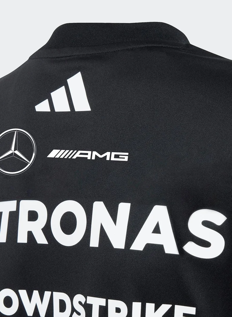 adidas مير در جيسيب ري بلاك جيرسي رياضي للأطفال 7-8 سنوات