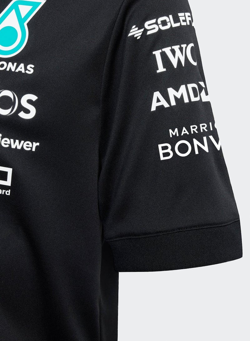 adidas مير در جيسيب ري بلاك جيرسي رياضي للأطفال 7-8 سنوات - Image 3