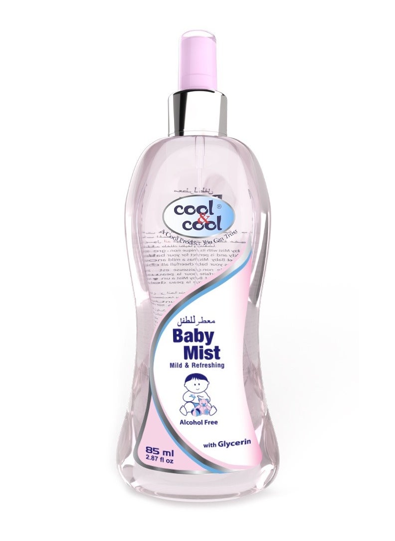 Cool & Cool Cool & Cool Baby Mist Cologne 85ml Paraben Free, Glycerin, Mild And Refreshing  - Image 1