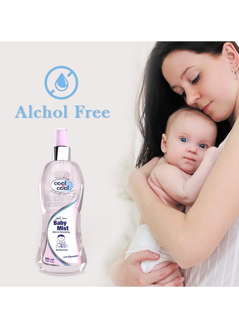 Cool & Cool Cool & Cool Baby Mist Cologne 85ml Paraben Free, Glycerin, Mild And Refreshing  - Image 4