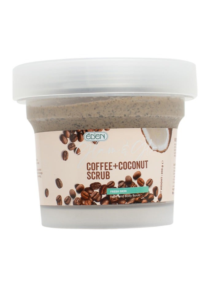 Eden Glam & Glow Coffee + Coconut Scrub 200g