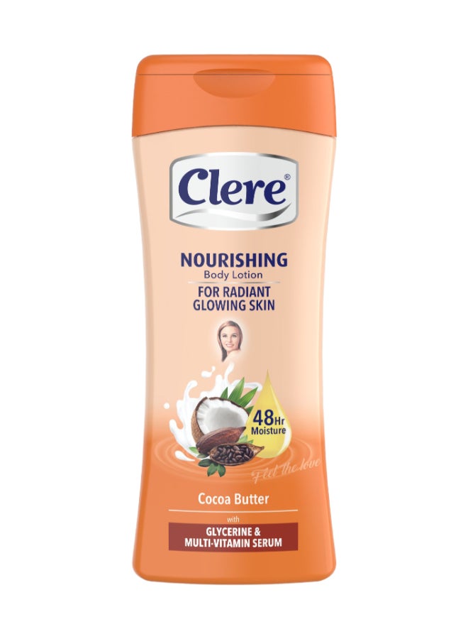 CLERE Clear Body Lotion Cocoa Butter 400 ml (C18) – Nourishing, Hydrating & Smooth