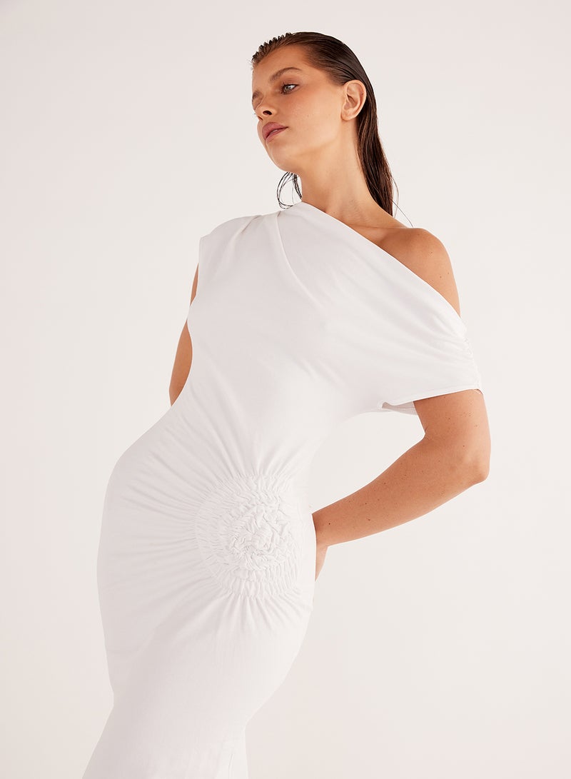 ساندايز فستان ماكسي ضيق بكتف واحد من أوليفيدي - Image 5