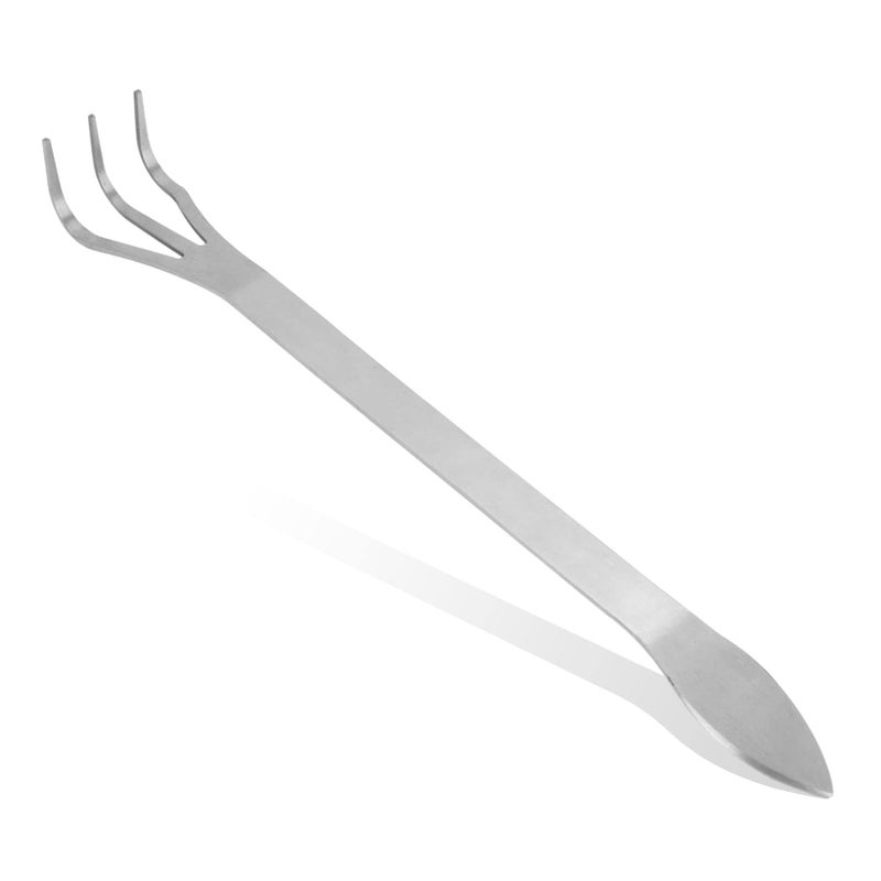 Eboxer Stainless Steel 3 Prong Root Rake Pick Set, Bonsai Tool Root Pick Rake Gardening Tools - Image 1