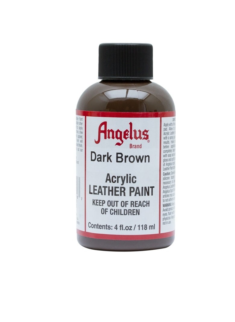 Angelus Acrylic Leather Paint 4oz Dark Brown