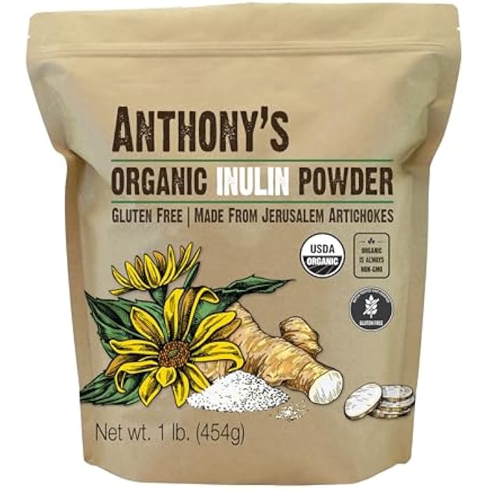 Anthony's Organic Inulin Powder (1 Pound) - Image 1