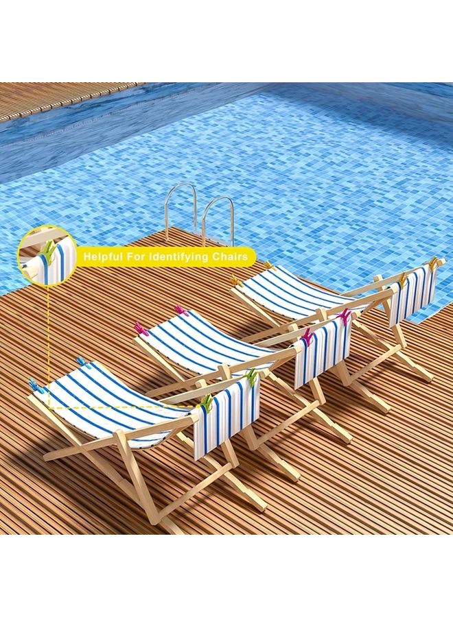 Seven Colors Heavy Duty Beach Towel Clips Set Prevents Towels Blowing Away - Image 4