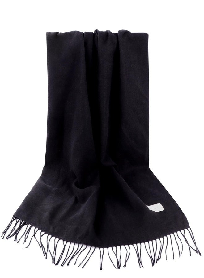 إيوهاك وشاح إيوهاك الشتوي الدافئ من الكشمير للنساء والرجال، شالات وأوشحة باشمينا مزينة بشرابات، وشاح بطانية طويل - Image 3