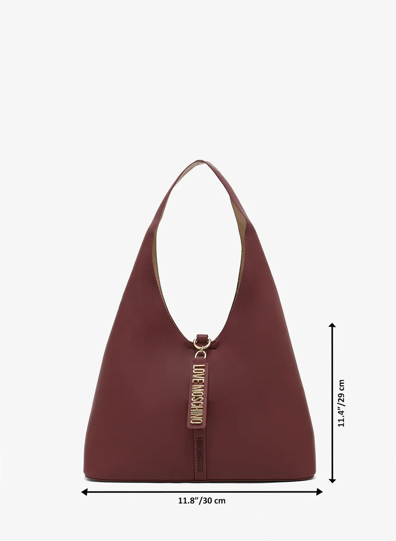 Love Moschino Logo top handle zip through shoulder bag