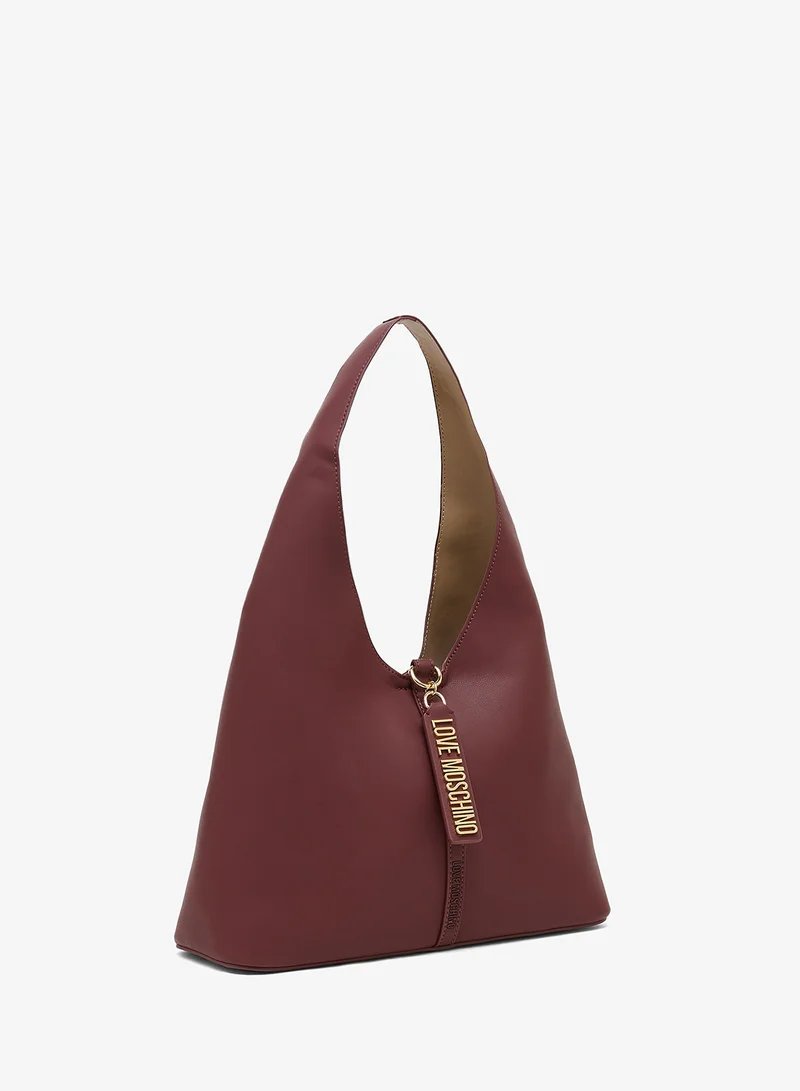 Love Moschino Logo top handle zip through shoulder bag