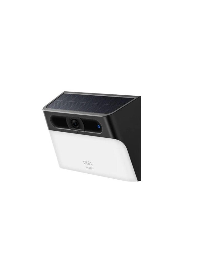 eufy - S120 Security Solar Battery Wall light Camera 2K Black - Image 1