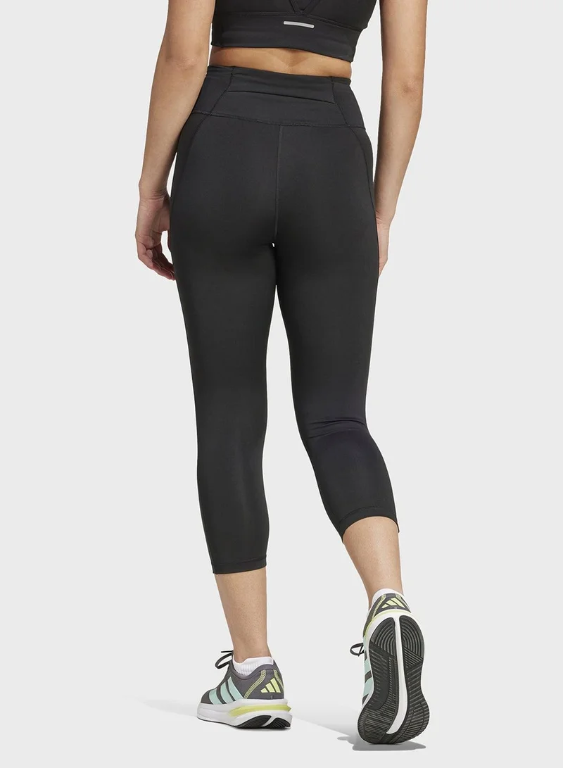 Adidas Adidas Otr 3/4 L W Black Running Tights For Women