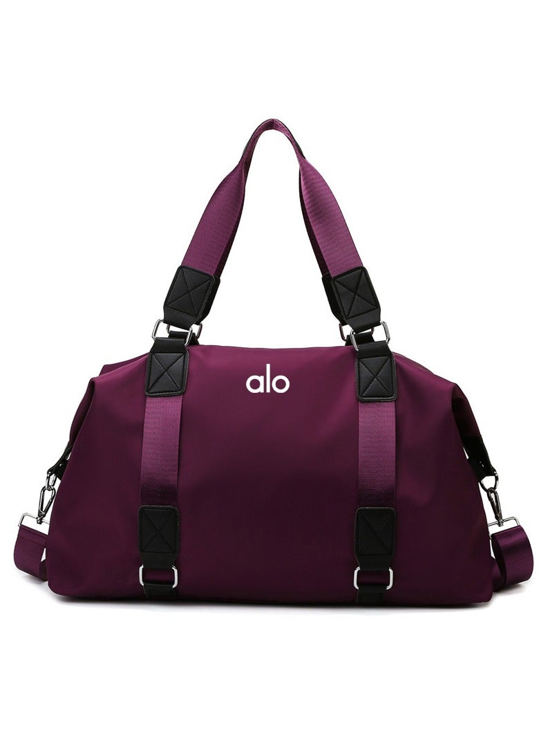 alo fitness bag hand-held training yoga bag women's wet and dry separation large capacity business trip duffel bag short distance 
