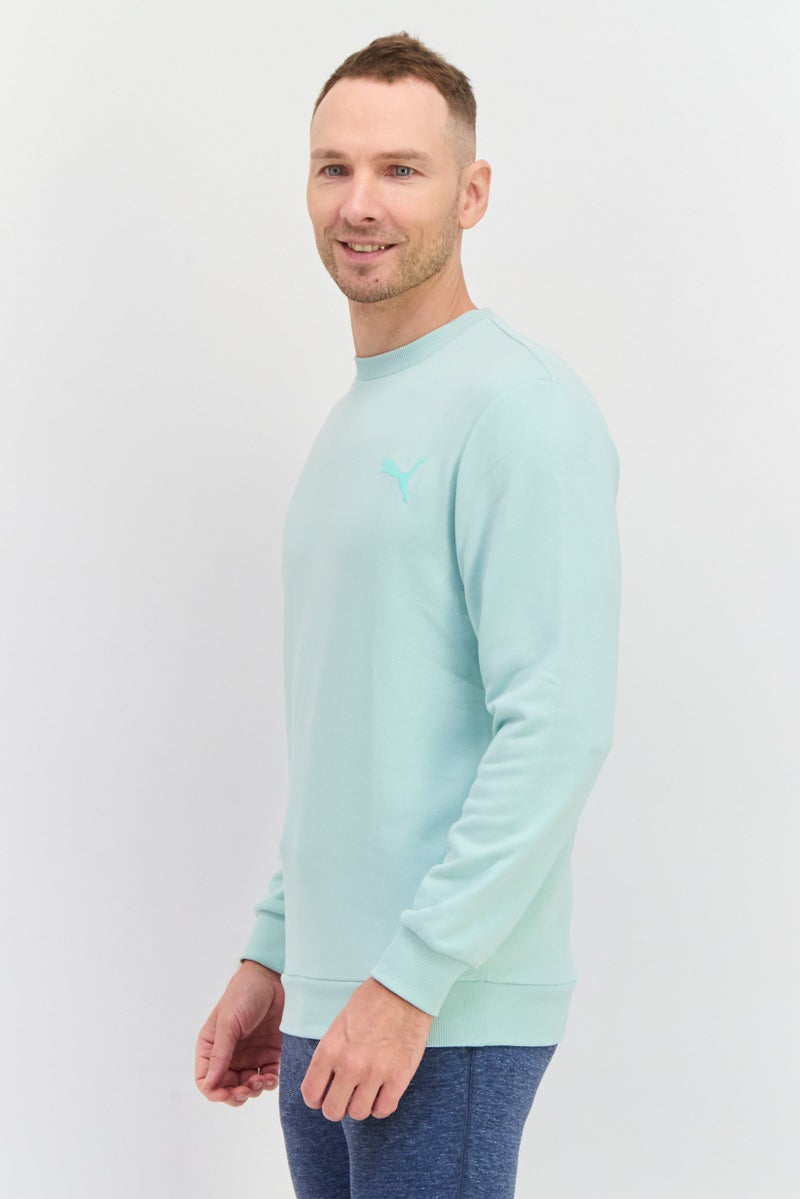 PUMA Men Sportswear Fit Long Sleeve Training Sweatshirt, Mint Green - Image 2