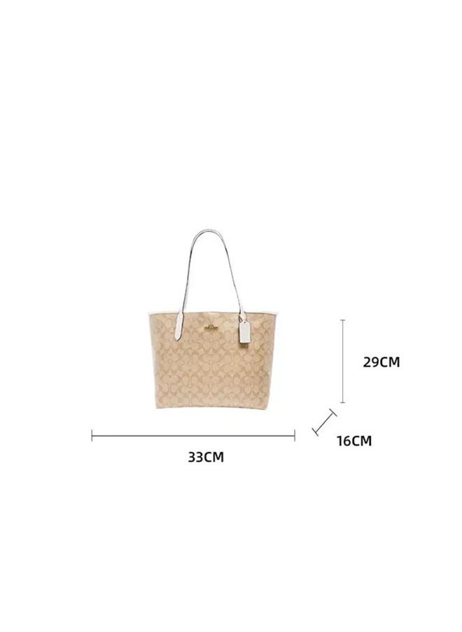 coachoutlet coach women's tote shoulder bag large capacity handbag  - Image 4