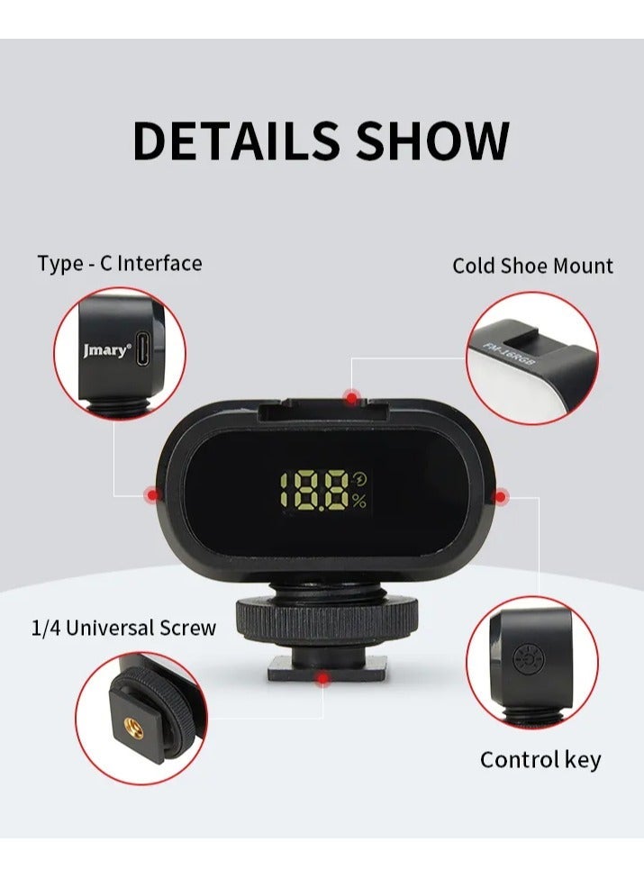 Jmary FM-16 RGB Mini Video Lights LED Camera 360° Full-Colour Portable Photography Lighting Rechargeable Dimmable Panel Lamp With Clip Mount - Image 4