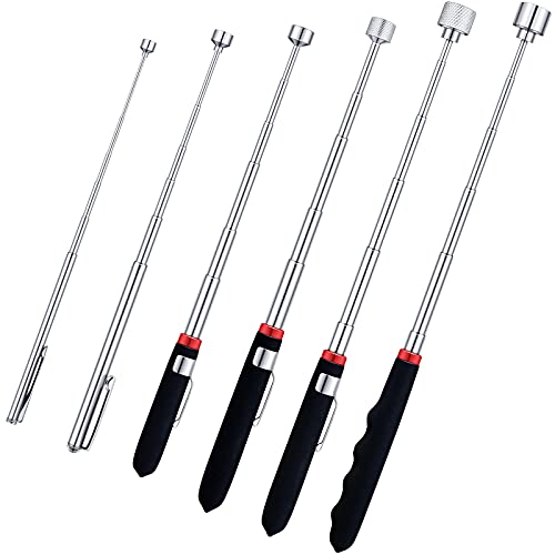 Frienda 6 Pieces Telescoping Magnet Tools, Extendable Telescopic Magnetic Pick up Tools Viewable Extendable Magnet Stick for Men Gift Home Outdoor Mechanical Repair ​​pick up 1.5, 3, 5, 10, 15, 20 lb - Image 1