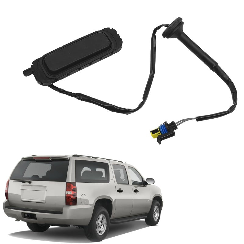 NOTISH 15106857 Rear Liftgate Release Switch Button Hatch Button Trunk Latch Compatible with 20072014 Chevrolet Suburban 1500 2500 Tahoe Cadillac Escalade ESV GMC Yukon XL Replace Part 901156