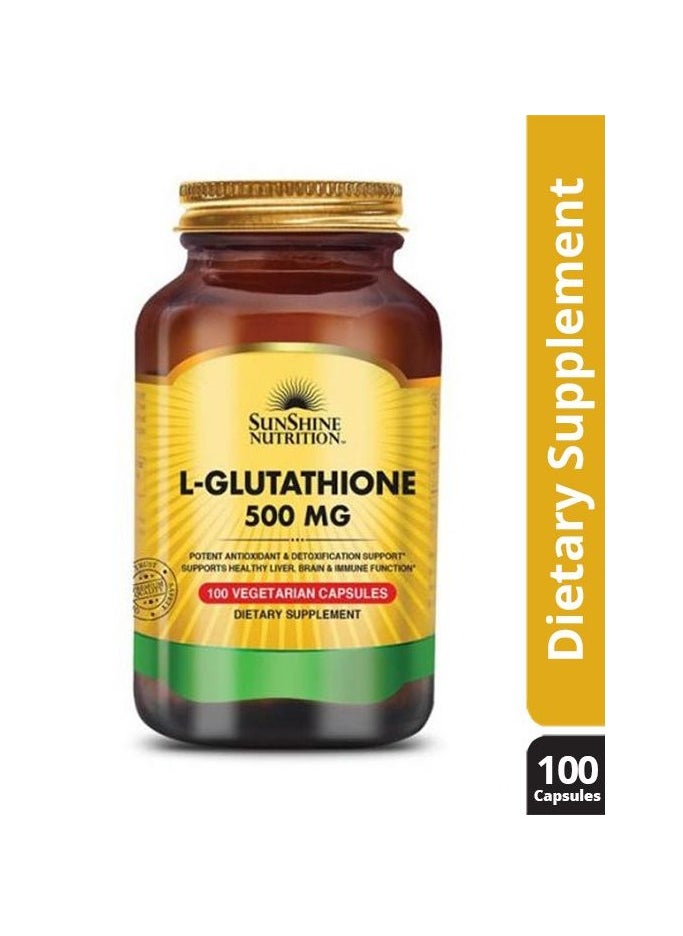 Sunshine Nutrition L-Glutathione 500 mg Vegetarian Capsules 100's - pzsku/Z5B1FE34169ECD817FFBFZ/45/_/1739414141/254e55e3-29e2-40bb-a78f-2d40b3cacd78