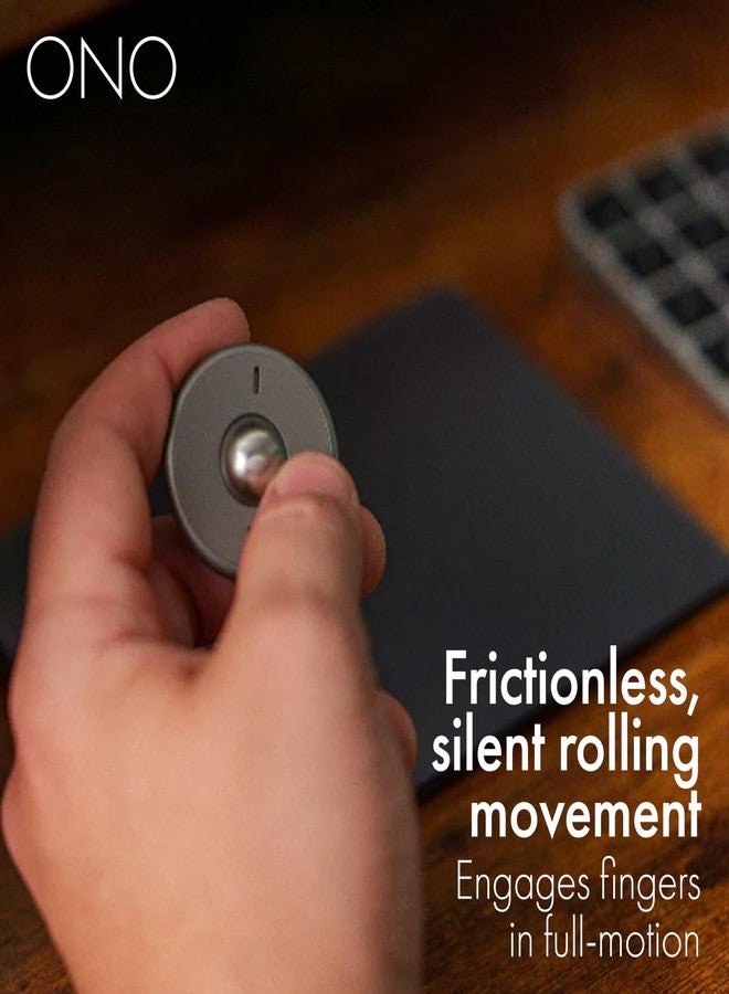 ONO Scroller- Handheld Fidget Toy for Adults | Help Relieve Stress, Anxiety, Tension | Promotes Focus, Clarity | Compact, Portable Design (Natural - Titanium) - Image 4