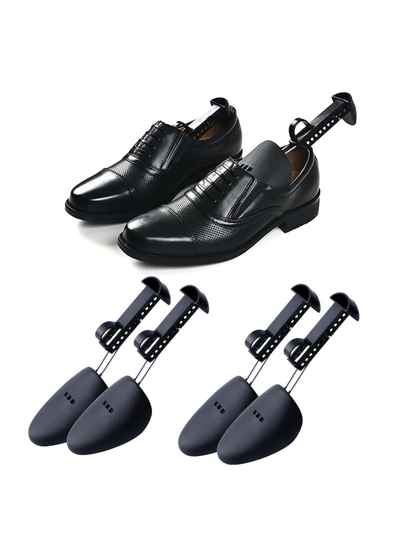 Zikra Adjustable Shoe Tree Stretcher, 2 Pairs Practical Plastic Adjustable Length Men Shoe Tree Stretcher, Boot Holder, Olefu Shoes Shape Keeper for All Shoes Heels and Sneakers Sports Shoes - Image 1