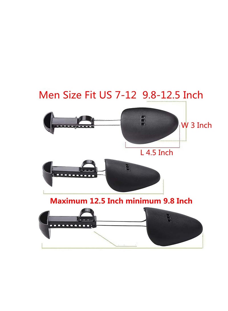Zikra Adjustable Shoe Tree Stretcher, 2 Pairs Practical Plastic Adjustable Length Men Shoe Tree Stretcher, Boot Holder, Olefu Shoes Shape Keeper for All Shoes Heels and Sneakers Sports Shoes - Image 5