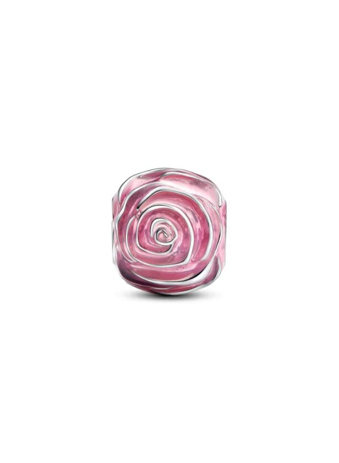 PANDORA Pink Rose in Bloom Charm