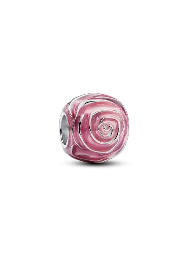 PANDORA Pink Rose in Bloom Charm